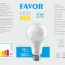 Bec LED FAVOR A65 12W E27 3000K